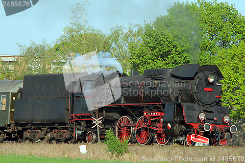 Image of Old retro steam train