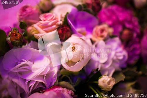 Image of floral wedding arch