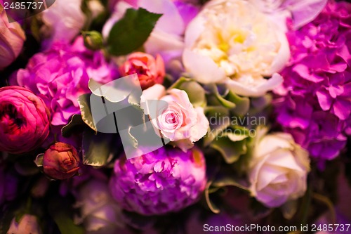 Image of floral wedding arch