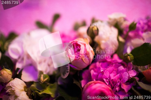 Image of floral wedding arch