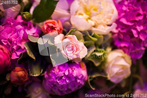 Image of floral wedding arch