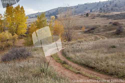 Image of dirt road in Colorado foothills