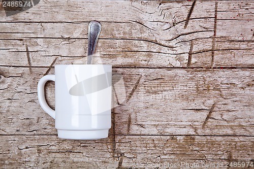 Image of coffee cup and spoon 