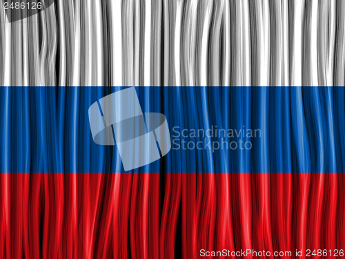 Image of Russia Flag Wave Fabric Texture Background