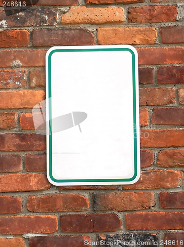 Image of Blank  sign