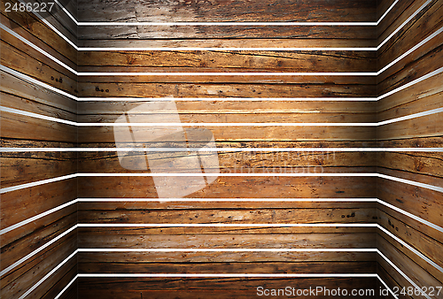 Image of vintage abstract wooden structure