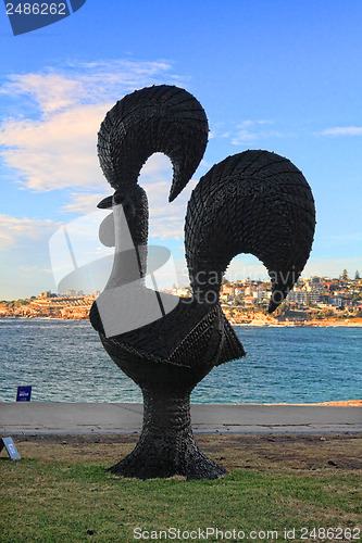 Image of Sculpture by the Sea exhibit at Bondi Australia