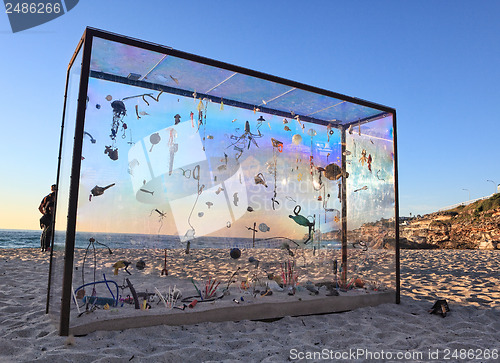 Image of Sculpture by the Sea exhibit at Bondi Australia