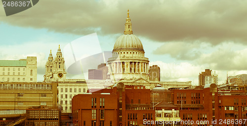 Image of Retro looking Saint Paul, UK