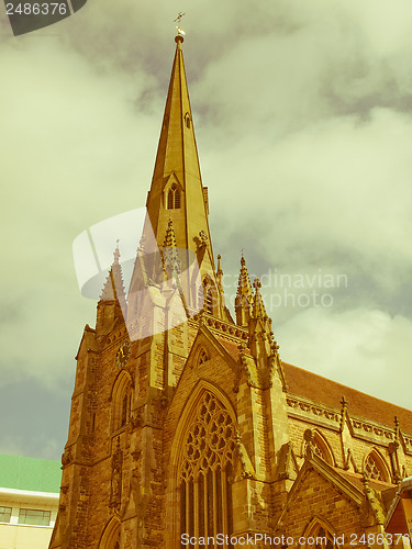 Image of Retro looking St Philip Cathedral, Birmingham