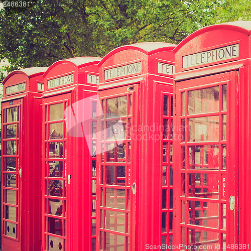 Image of Vintage look London telephone box