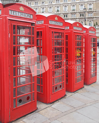 Image of London telephone box