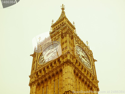 Image of Retro looking Big Ben