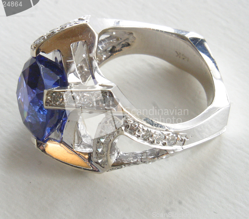 Image of blue stone ring