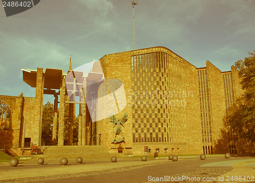 Image of Retro looking Coventry Cathedral