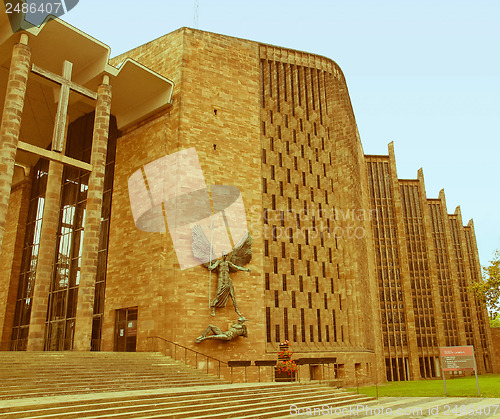 Image of Retro looking Coventry Cathedral