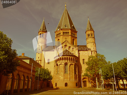 Image of Retro looking Mainz Cathedral