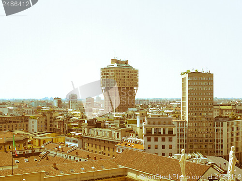 Image of Retro looking Milan, Italy