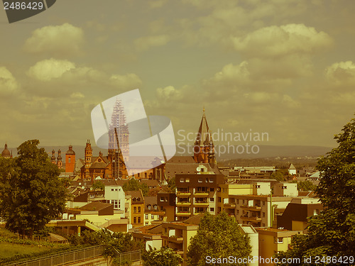 Image of Retro looking Mainz Germany