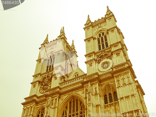 Image of Retro looking Westminster Abbey