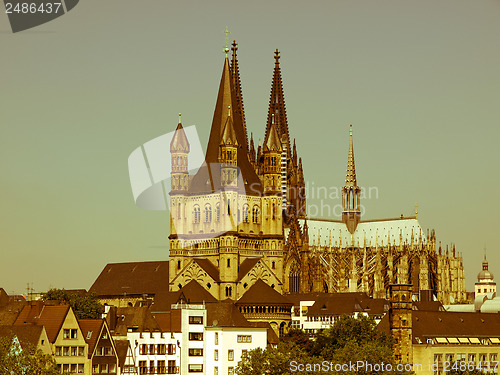 Image of Retro looking Koeln Dom