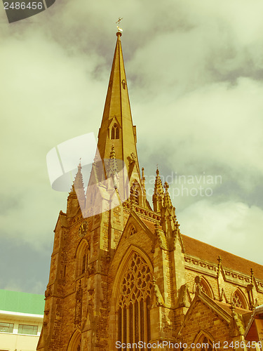 Image of Retro looking St Martin Church, Birmingham