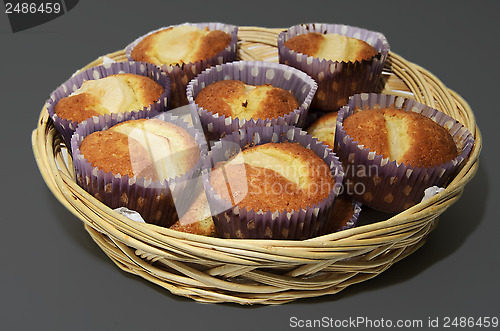 Image of muffin in a breadbasket