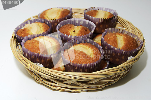 Image of muffin in a breadbasket