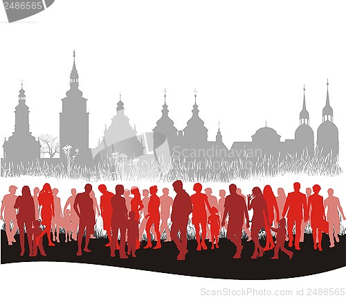 Image of Group of people walking