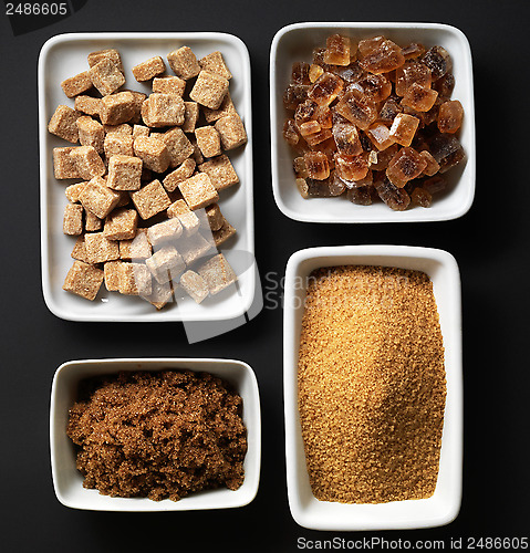 Image of various types of sugar