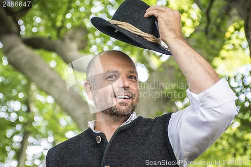 Image of Portrait of traditional Bavarian man