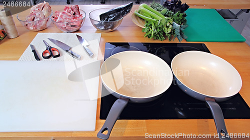 Image of Kitchen ready for cooking