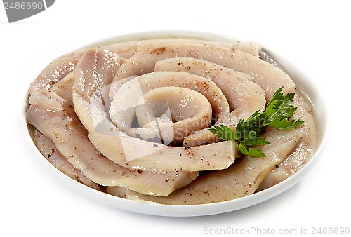 Image of salted marinated herring