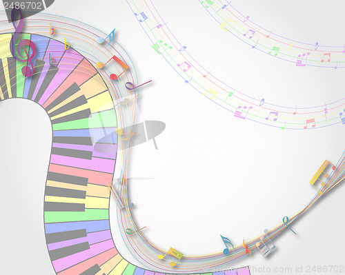 Image of Musical note staff
