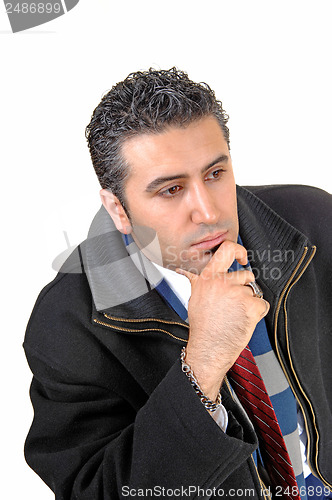 Image of Businessman thinking.