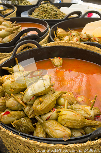 Image of Pickled aubergines