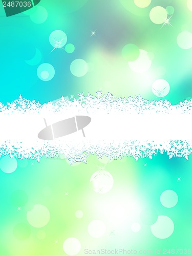 Image of Green christmas background with copy space. EPS 10