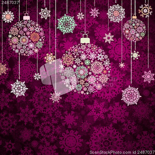 Image of Red christmas background. EPS 10