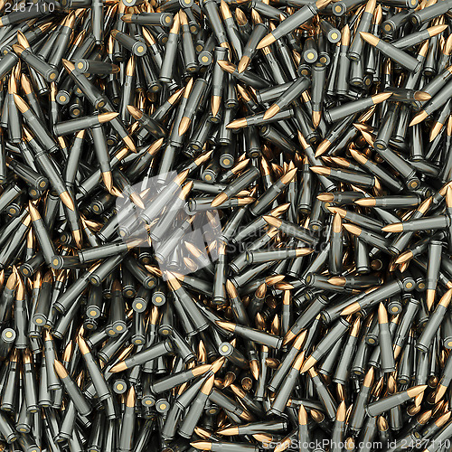 Image of Background composed of rifle cartridges