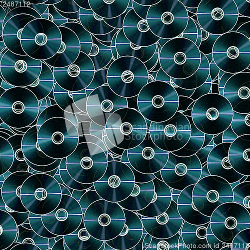 Image of Background composed of many compact discs