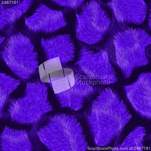 Image of artificial purple fur for background or texture