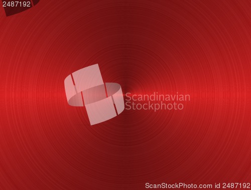 Image of Red metal circle texture background