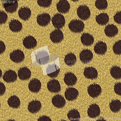 Image of cheetah fur repeating pattern tile