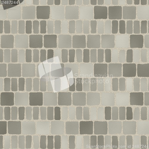 Image of grey tiles give a harmonic pattern at the ground