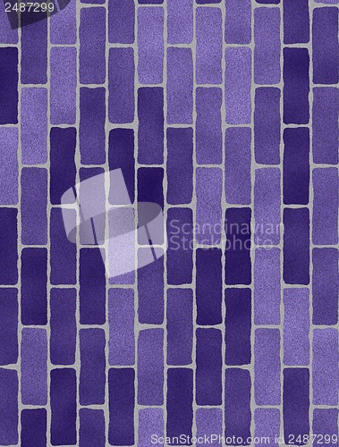 Image of Texture of violet brick wall