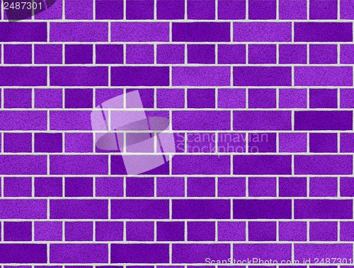 Image of Purple brick wall