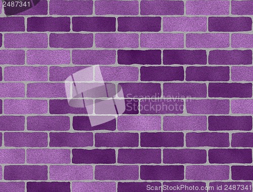 Image of Purple brick wall