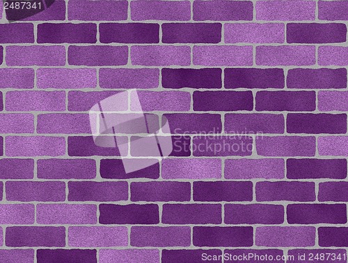 Image of Purple brick wall