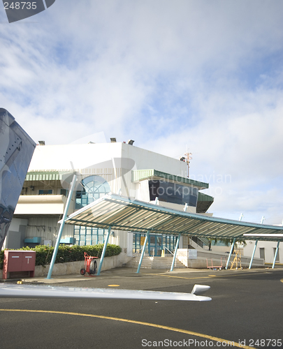 Image of small airport terminal