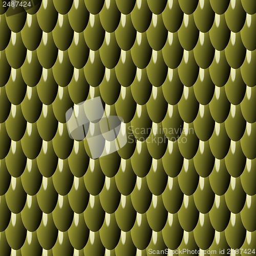 Image of olive Squama Background with Fractal Pattern